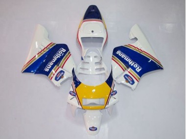 Honda NSR 250 MC28 P4 94-96 Verkleidungen - Gelb Weiß Blau Fabrik