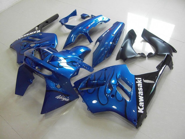 Kawasaki ZX9R 94-97 Verkleidung - Blau schwarze Flamme Fabrik Kawasaki ZX9R 94-97 Verkleidung - Blau schwarze Flamme Fabrik