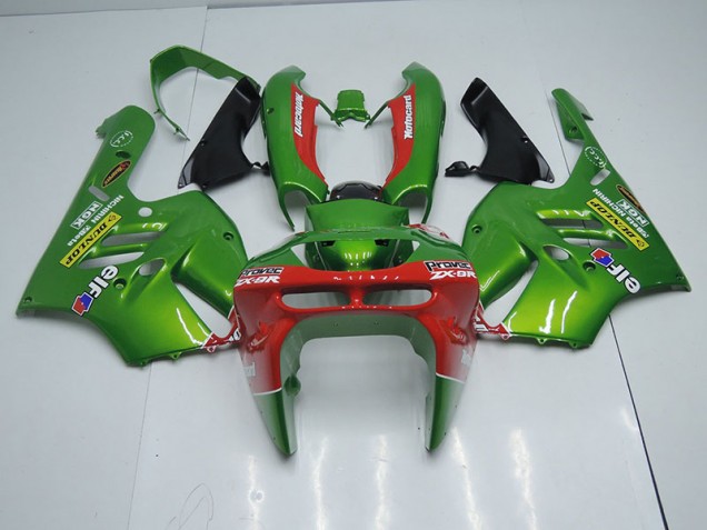 Kawasaki ZX9R 94-97 Verkleidungen - Grün Rot Fabrik Kawasaki ZX9R 94-97 Verkleidungen - Grün Rot Fabrik