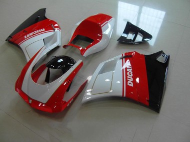 Ducati 748 916 996 996S 93-05 Verkleidung - Rot Weiß Fabrik