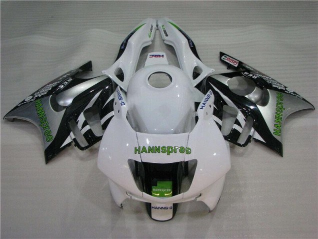 Honda CBR 600 F3 95-98 Verkleidungen - Weiß Grün Hannspree Fabrik Honda CBR 600 F3 95-98 Verkleidungen - Weiß Grün Hannspree Fabrik