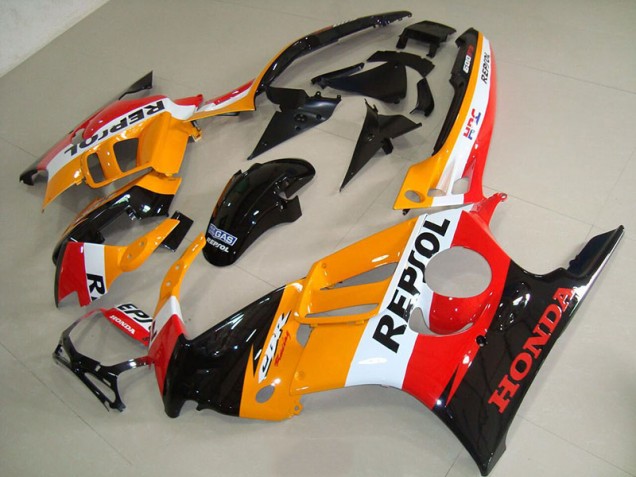 Honda CBR 600 F3 95-98 Verkleidungen - Orange Schwarz Repsol Fabrik Honda CBR 600 F3 95-98 Verkleidungen - Orange Schwarz Repsol Fabrik