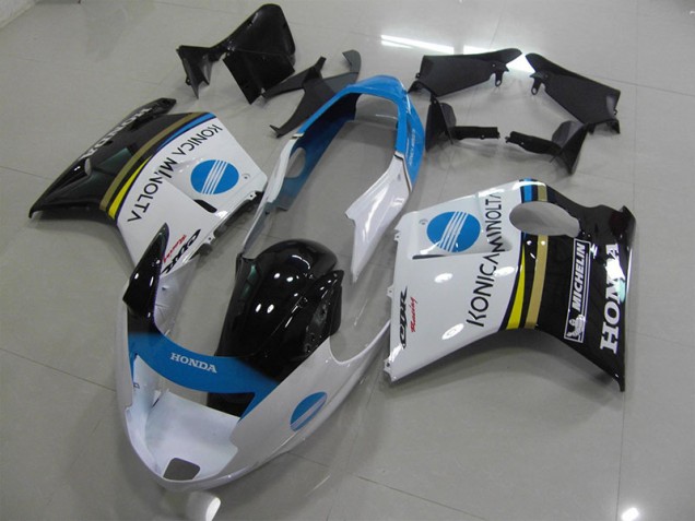 Honda CBR 1100 XX Blackbird 96-07 Verkleidungen - Weiß Konica Minolta Fabrik Honda CBR 1100 XX Blackbird 96-07 Verkleidungen - Weiß Konica Minolta Fabrik