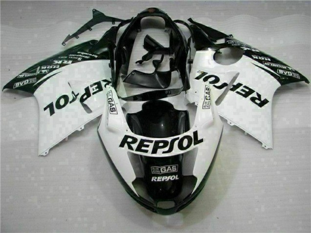 Honda CBR 1100 XX 96-07 Verkleidungen - Weiß Schwarz Repsol Fabrik Honda CBR 1100 XX 96-07 Verkleidungen - Weiß Schwarz Repsol Fabrik