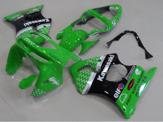 Kawasaki ZX6R 98-99 Verkleidungen - Grün Schwarz Fabrik Kawasaki ZX6R 98-99 Verkleidungen - Grün Schwarz Fabrik