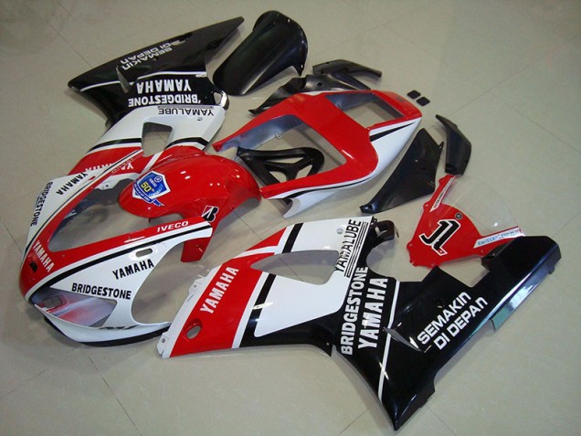 Yamaha R1 98-99 Verkleidungen - Schwarz Rote Aufkleber Fabrik Yamaha R1 98-99 Verkleidungen - Schwarz Rote Aufkleber Fabrik