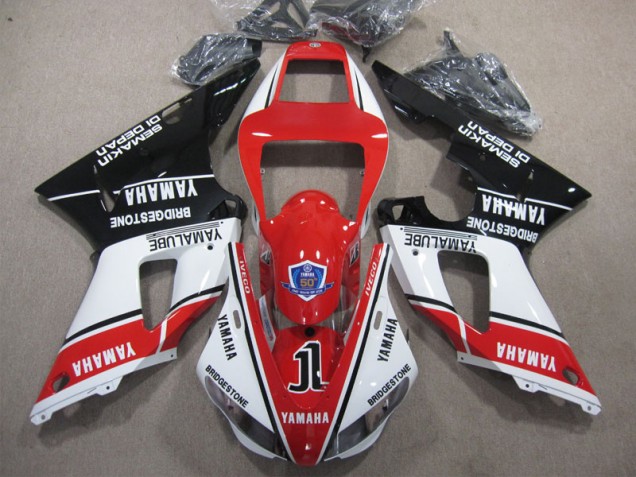 Yamaha R1 98-99 Verkleidungen - Rot Weiß Schwarz 50 Fabrik Yamaha R1 98-99 Verkleidungen - Rot Weiß Schwarz 50 Fabrik