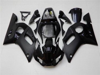 Yamaha R6 98-02 Verkleidungen - Matt schwarz Glänzend Fabrik