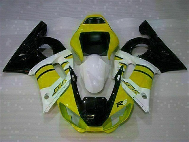 Yamaha R6 98-02 Verkleidungen - Gelb Weiß Fabrik Yamaha R6 98-02 Verkleidungen - Gelb Weiß Fabrik