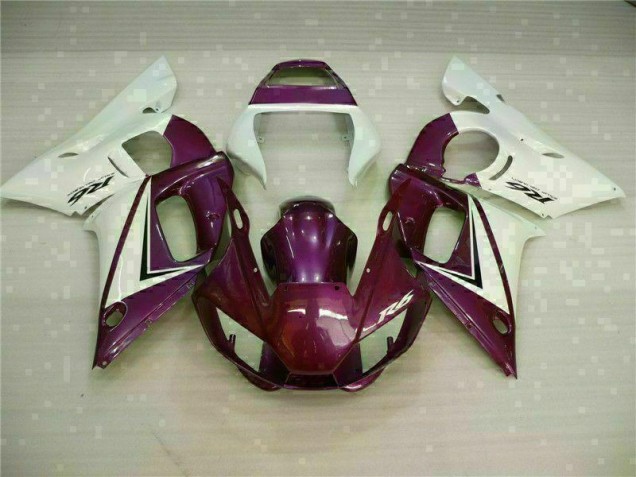 Yamaha R6 98-02 Verkleidungen - Lila Weiß Fabrik Yamaha R6 98-02 Verkleidungen - Lila Weiß Fabrik