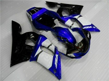 Yamaha R6 98-02 Vollverkleidung - Blau Schwarz Fabrik