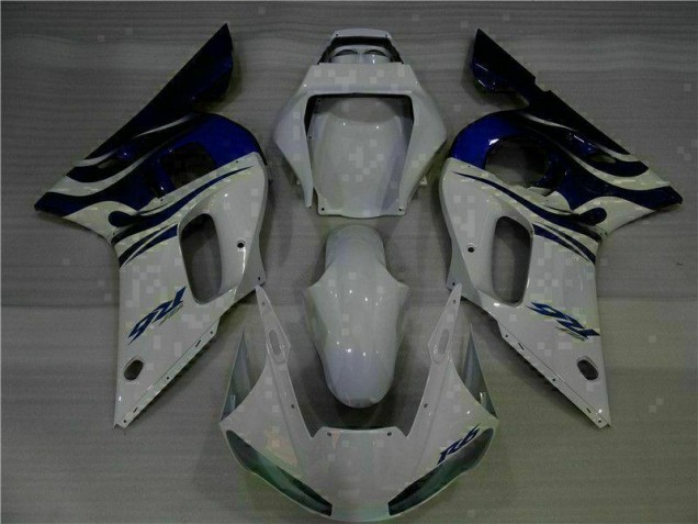 Yamaha R6 98-02 Verkleidung - Weiß Blau Fabrik Yamaha R6 98-02 Verkleidung - Weiß Blau Fabrik