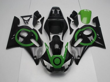 Yamaha R6 98-02 Verkleidungen - Schwarz Grün Kreis Fabrik