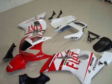Yamaha R6 98-02 Verkleidungen - Weiß Rot Fiat Motul Acer Fabrik