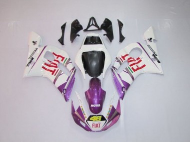 Yamaha R6 98-02 Verkleidungen - Weiß Lila Fiat 46 Fabrik
