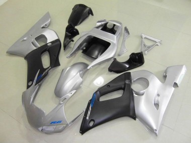 Yamaha R6 98-02 Verkleidungen - Schwarz Silber Fabrik