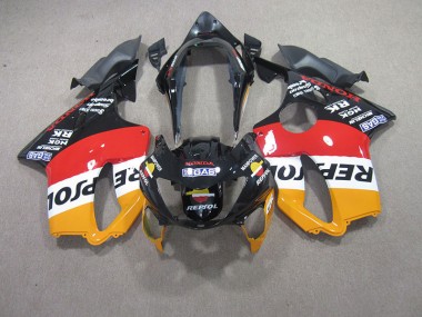 Honda CBR 600 F4 99-00 Verkleidungen - Rot Schwarz Repsol Fabrik