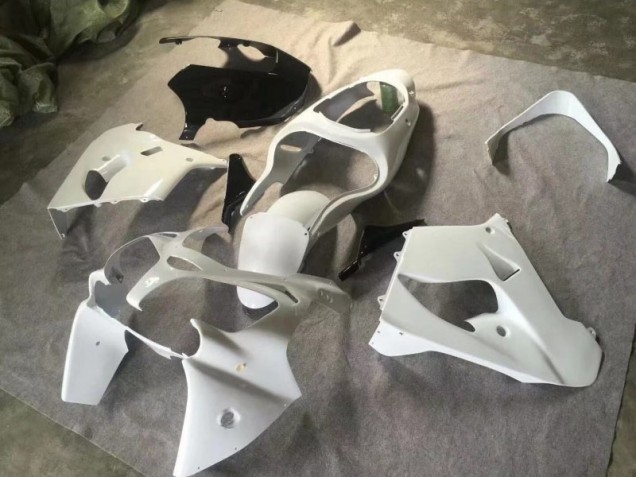 Kawasaki ZX9R 00-01 Verkleidungen - ReinWeiß Glänzendes Schwarz Fabrik