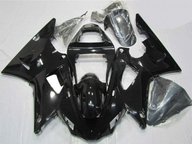 Yamaha R1 00-01 Verkleidungen - Glänzend Schwarz Fabrik