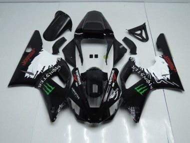 Yamaha R1 00-01 Verkleidungen - Schwarz Weißes Monster Fabrik