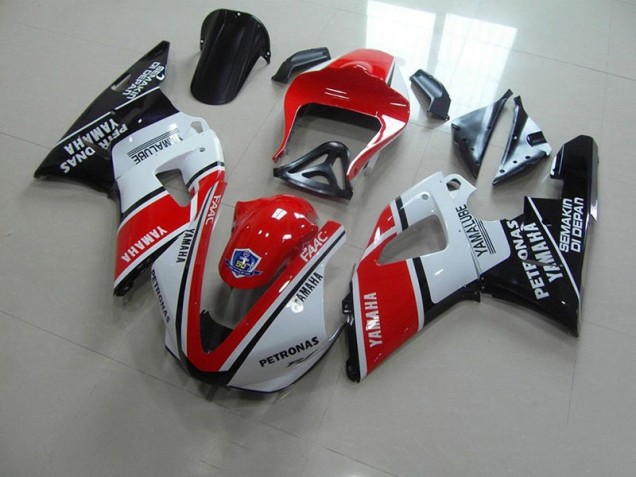 Yamaha R1 00-01 Verkleidungen - Rot Weiß Yamalube Rennen Fabrik