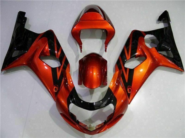 Suzuki GSXR 1000 K1 00-02 Verkleidungen - Orange Schwarz Fabrik Suzuki GSXR 1000 K1 00-02 Verkleidungen - Orange Schwarz Fabrik