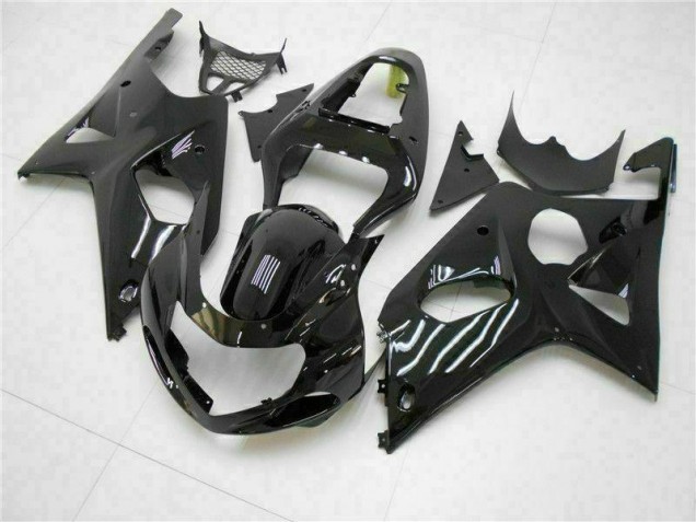 Suzuki GSXR 1000 K1 00-02 Verkleidungen - Glänzend Schwarz Fabrik Suzuki GSXR 1000 K1 00-02 Verkleidungen - Glänzend Schwarz Fabrik