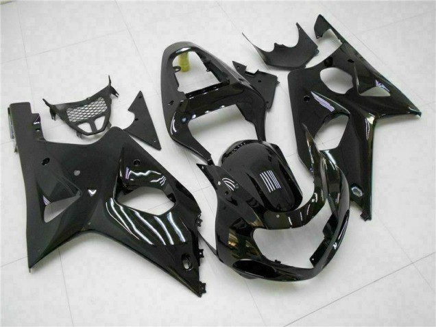 Suzuki GSXR 1000 K1 00-02 Verkleidungen - Glänzend Schwarz Fabrik Suzuki GSXR 1000 K1 00-02 Verkleidungen - Glänzend Schwarz Fabrik