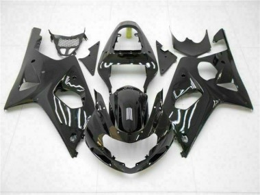 Suzuki GSXR 1000 K1 00-02 Verkleidungen - Glänzend Schwarz Fabrik