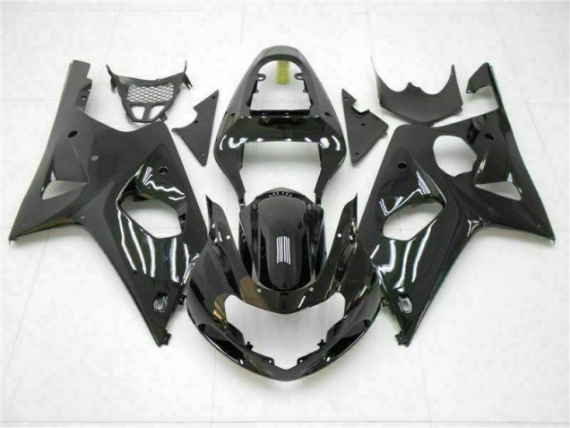 Suzuki GSXR 1000 K1 00-02 Verkleidungen - Glänzend Schwarz Fabrik Suzuki GSXR 1000 K1 00-02 Verkleidungen - Glänzend Schwarz Fabrik