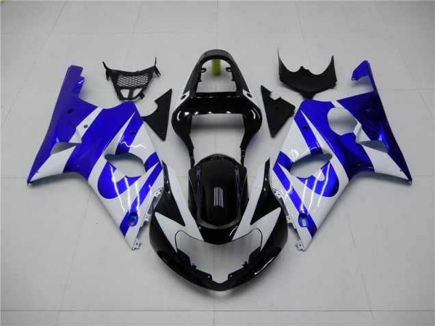 Suzuki GSXR 1000 K1 00-02 Verkleidungen - Blau Weiß Fabrik Suzuki GSXR 1000 K1 00-02 Verkleidungen - Blau Weiß Fabrik