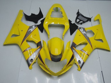 Suzuki GSXR 1000 K1 00-02 Verkleidungen - Gelb Und Grau Fabrik