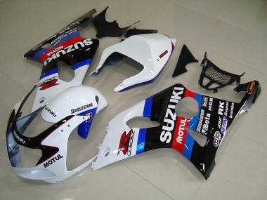 Suzuki GSXR 1000 K1 00-02 Verkleidungen - Schwarz Weiß Blau Fabrik