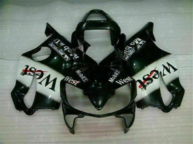 Honda CBR 600 F4i 01-03 Verkleidungen - Weiß Schwarz West Fabrik Honda CBR 600 F4i 01-03 Verkleidungen - Weiß Schwarz West Fabrik