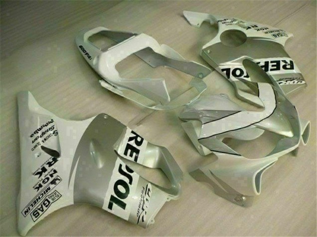 Honda CBR 600 F4i 01-03 Verkleidungen - Weiß Silber Fabrik Honda CBR 600 F4i 01-03 Verkleidungen - Weiß Silber Fabrik