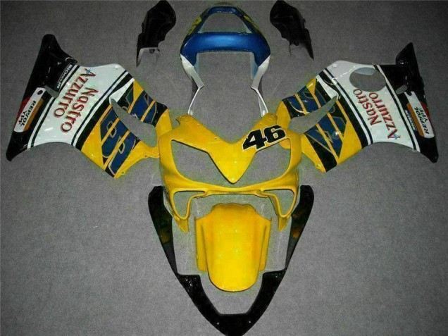Honda CBR 600 F4i 01-03 Verkleidungen - Gelb Weiß Fabrik Honda CBR 600 F4i 01-03 Verkleidungen - Gelb Weiß Fabrik