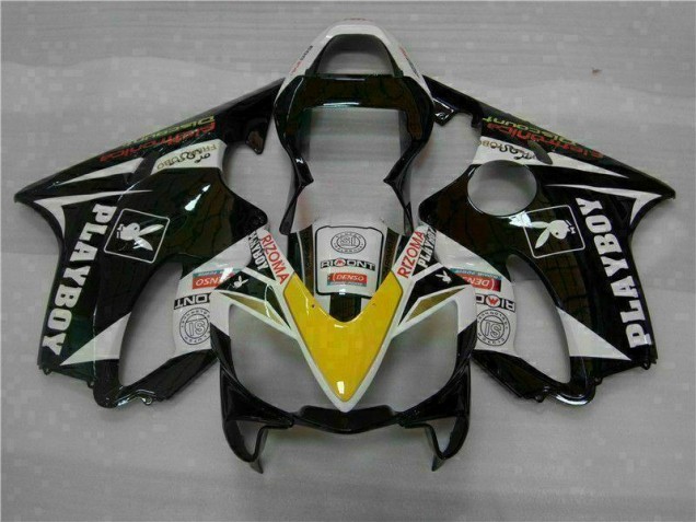 Honda CBR 600 F4i 01-03 Verkleidungen - Gelb Silber Schwarz Playboy Fabrik Honda CBR 600 F4i 01-03 Verkleidungen - Gelb Silber Schwarz Playboy Fabrik