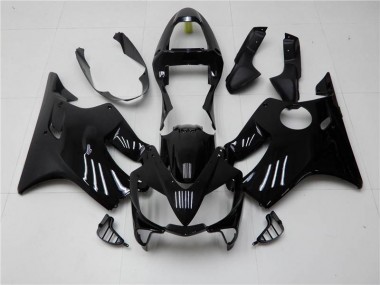 Honda CBR 600 F4i 01-03 Verkleidungen - Glänzend Schwarz Fabrik