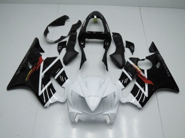 Honda CBR 600 F4i 01-03 Verkleidungen - Schwarz Weiß Fabrik