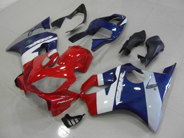 Honda CBR 600 F4i 01-03 Verkleidungen - Rot Blau Silber Fabrik Honda CBR 600 F4i 01-03 Verkleidungen - Rot Blau Silber Fabrik