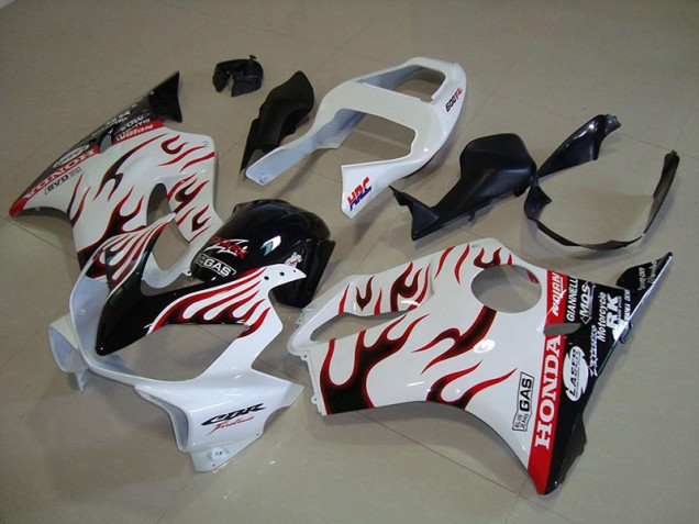 Honda CBR 600 F4i 01-03 Verkleidungen - Weiß Flamme Fabrik Honda CBR 600 F4i 01-03 Verkleidungen - Weiß Flamme Fabrik