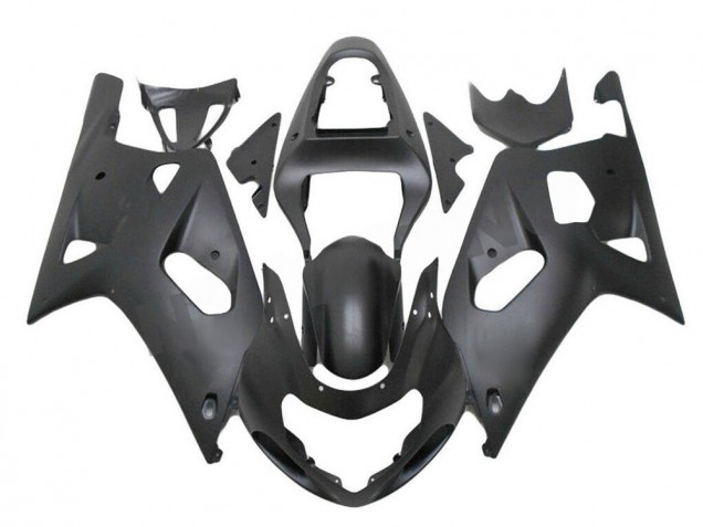 Suzuki GSXR 600 / 750 K1 K2 K3 01-03 Verkleidungen - Matt Schwarz Fabrik