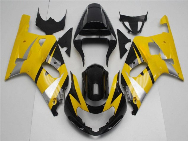 Suzuki GSXR 600 / 750 K1 K2 K3 01-03 Verkleidung - Gelb Schwarz Fabrik Suzuki GSXR 600 / 750 K1 K2 K3 01-03 Verkleidung - Gelb Schwarz Fabrik