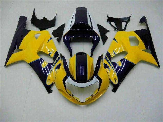 Suzuki GSXR 600 / 750 K1 K2 K3 01-03 Vollverkleidung - Gelb Fabrik Suzuki GSXR 600 / 750 K1 K2 K3 01-03 Vollverkleidung - Gelb Fabrik