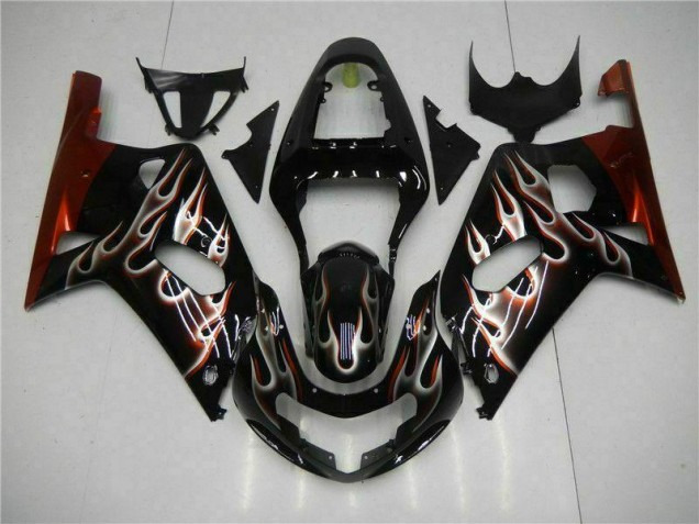 Suzuki GSXR 600 / 750 K1 K2 K3 01-03 Verkleidung - Schwarz Fabrik Suzuki GSXR 600 / 750 K1 K2 K3 01-03 Verkleidung - Schwarz Fabrik
