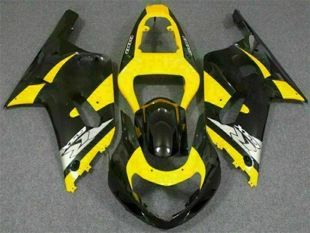 Suzuki GSXR 600 / 750 K1 K2 K3 01-03 Verkleidungen - Gelb Schwarz Fabrik Suzuki GSXR 600 / 750 K1 K2 K3 01-03 Verkleidungen - Gelb Schwarz Fabrik