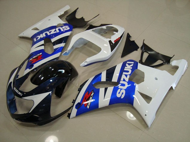 Suzuki GSXR 750 K1 K2 K3 01-03 Verkleidung - Blau Weiß Fabrik Suzuki GSXR 750 K1 K2 K3 01-03 Verkleidung - Blau Weiß Fabrik