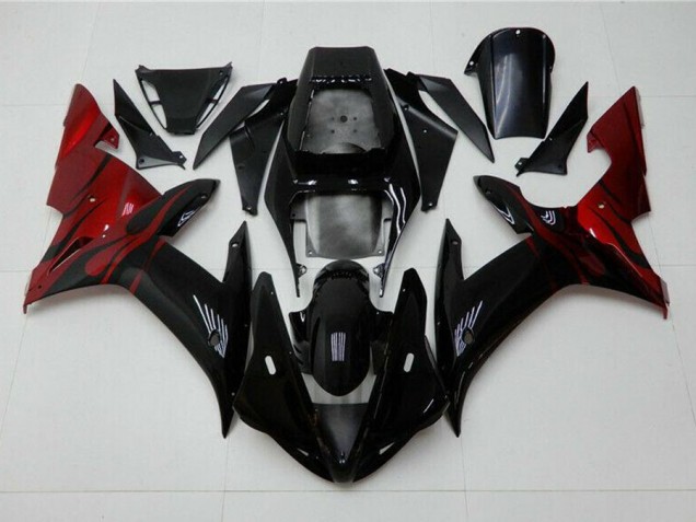 Yamaha R1 02-03 Verkleidungen - Schwarz Rot Fabrik Yamaha R1 02-03 Verkleidungen - Schwarz Rot Fabrik