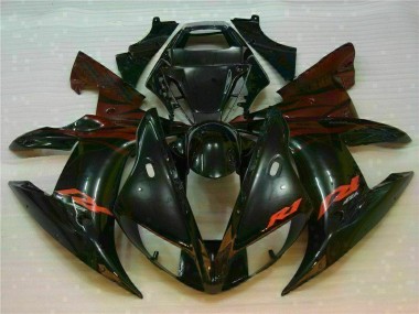 Yamaha R1 02-03 Motorrad Verkleidung - Schwarz Fabrik