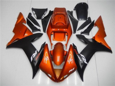 Yamaha R1 02-03 Verkleidungen - Orange Schwarz Fabrik